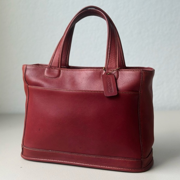 Coach Bleecker Satchel in Burgundy - Picture 1 of 16